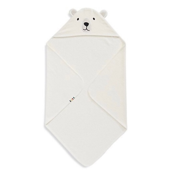 Limited Edition HBC Stripes Little Kid's Bear Hooded Bath Towel - Picture 1 of 3